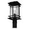 Quoizel McAlister 1-Light Earth Black Outdoor Post Lantern MCL9008EK - alternate 5